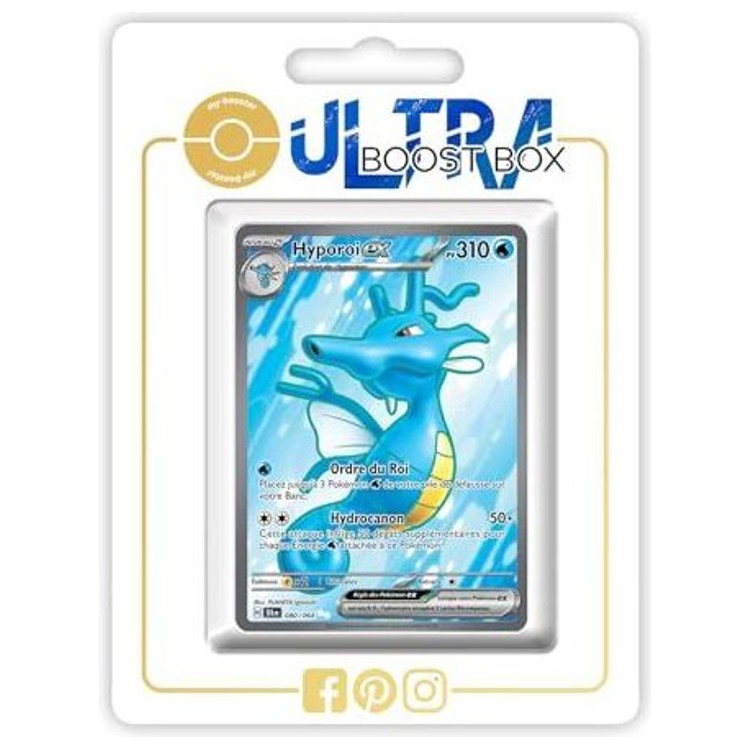 Carte Pokémon Hyporoi ex 080/064 Full Art Secrète en français, recto détaillé de l’extension Fable Nébuleuse du bloc Écarlate et Violet
