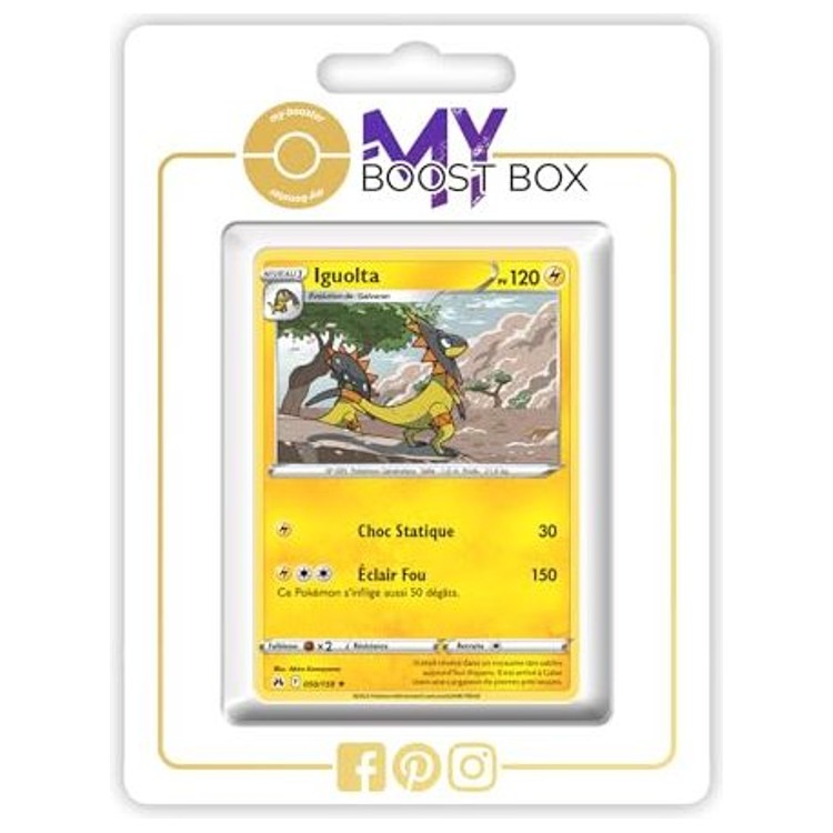 Carte Pokémon Iguolta 050/159 en version Reverse de l’extension Épée et Bouclier 12.5 Zénith Suprême, vue de face avec les détails du Pokémon.
