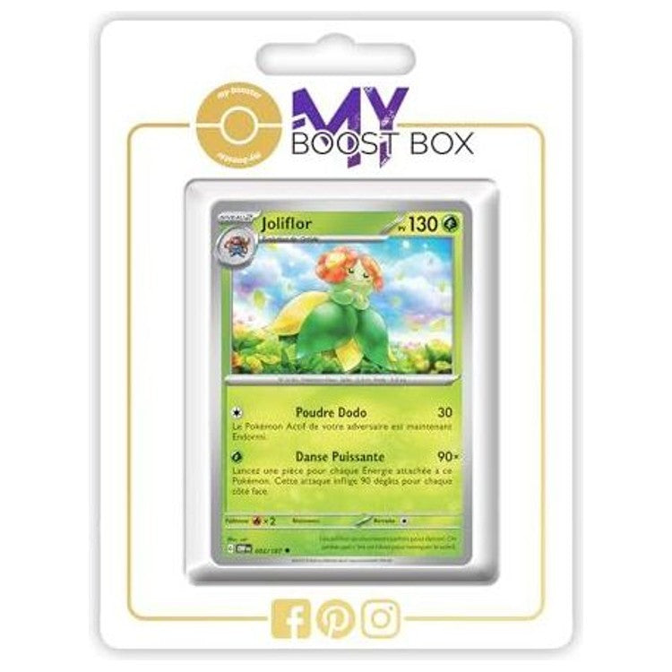Carte Pokémon Joliflor 003/197 en version Reverse de l’extension Flammes Obsidiennes, recto en français du bloc Écarlate et Violet EV03.