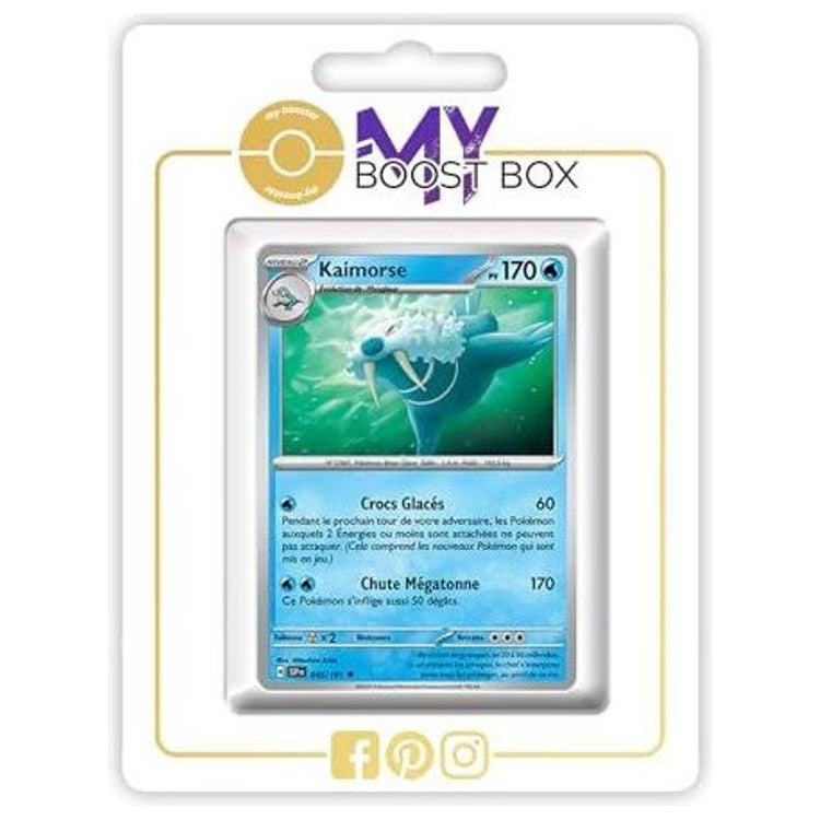 Carte Pokémon Kaimorse 045/191 en version Reverse, recto, issue de l’extension Étincelles Déferlantes du bloc Écarlate et Violet EV08