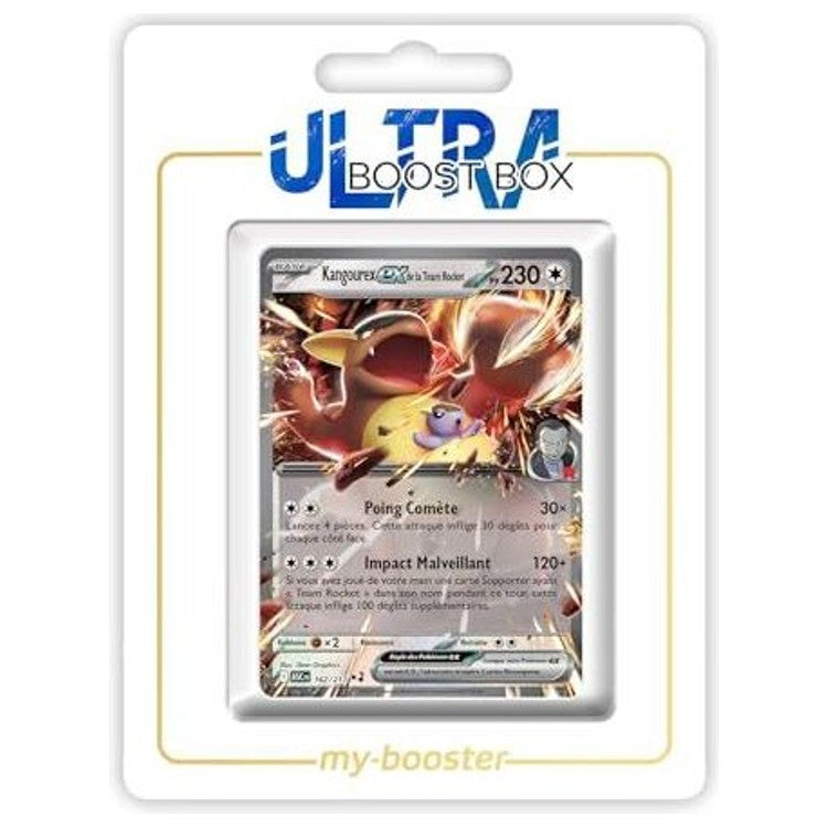 Carte Pokémon Kangourex ex 162/217 Ultra Rare de l’extension Héros Transcendants, vue de face avec l’illustration complète