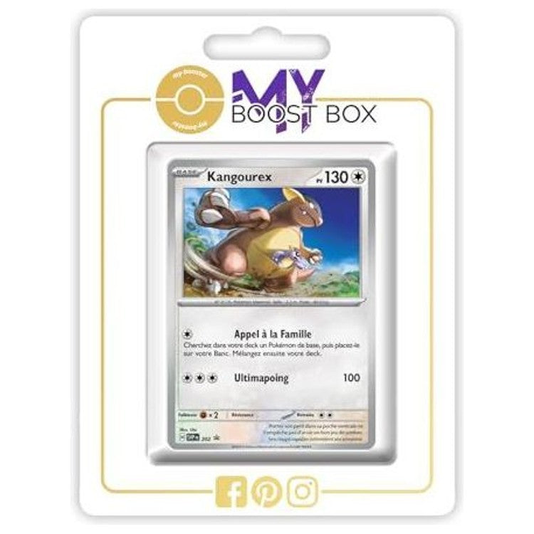 Carte Pokémon Kangourex SV202 Holo en français, recto, issue de l’extension Écarlate et Violet 10 Rivalités Destinées