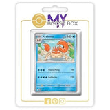 Carte Krabboss visible au centre d’un support blanc My Boost Box, avec son illustration de crabe orange.