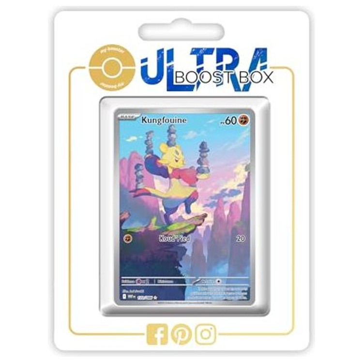 Carte Pokémon Kungfouine 133/086 Alternative Pokémon Gallery Secrète recto, édition française Flamme Blanche Écarlate et Violet 10.5