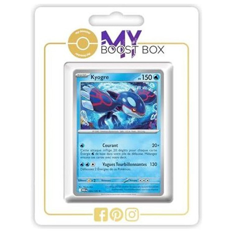 Carte Pokémon Kyogre 034/132 en version Holo ou Reverse, recto, issue du bloc Méga-Évolution 01 en français