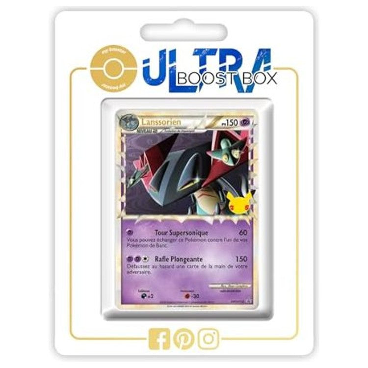 Carte Pokémon Lanssorien SWSH132 Holo Promo du bloc Épée et Bouclier, recto en français issue de la collection Célébrations 25 ans.