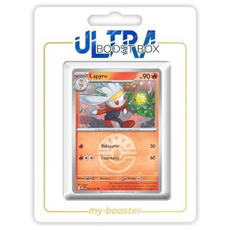 Carte Pokémon Lapyro 037/217 en version Reverse de l’extension Héros Transcendants, recto en français issue du bloc Méga-Évolution 02.5
