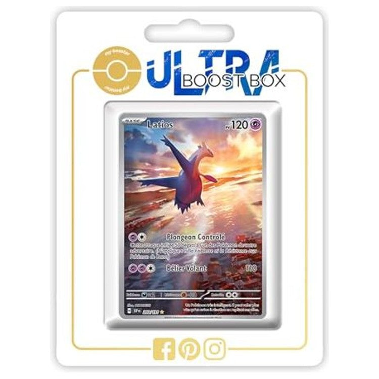 Carte Pokémon Latios 203/191 Alternative Pokémon Gallery Secrète recto, édition française de l’extension Étincelles Déferlantes EV08.