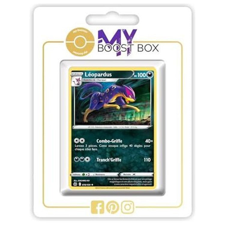 Carte Pokémon Léopardus 078/159 en version Reverse de l’extension Zénith Suprême Épée et Bouclier 12.5, vue de face avec le Pokémon Ténèbres en gros plan.