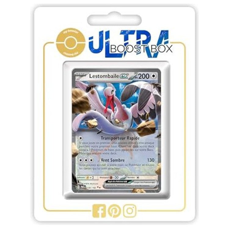 Carte Pokémon Lestombaile ex 156/182 Alternative Pokémon Gallery Secrète, recto en français de l’extension Faille Paradoxe Écarlate et Violet 04