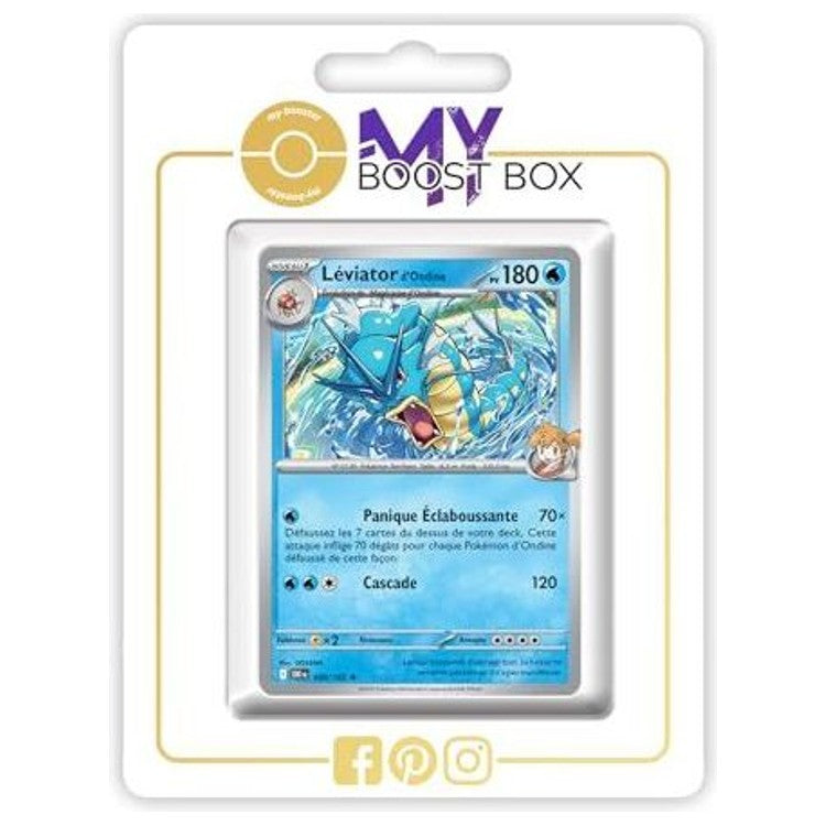 Carte Pokémon Léviator d'Ondine 049/182 en version Holo ou Reverse, recto, issue de l’extension Écarlate et Violet 10 Rivalités Destinées EV10.