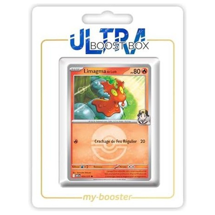 Carte Pokémon Limagma de Luth 023/217 en version Reverse Pokéball, recto, issue de l’extension Héros Transcendants bloc Méga-Évolution 2.5