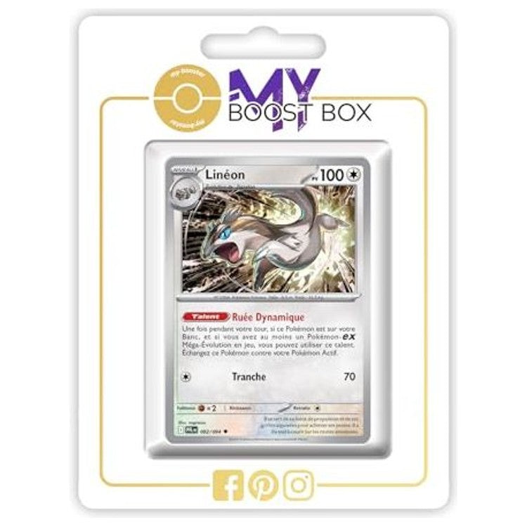 Carte Pokémon Linéon 082/094 en version Reverse brillante, recto, issue de l’extension Flammes Fantasmagoriques du bloc Méga-Évolution 02.