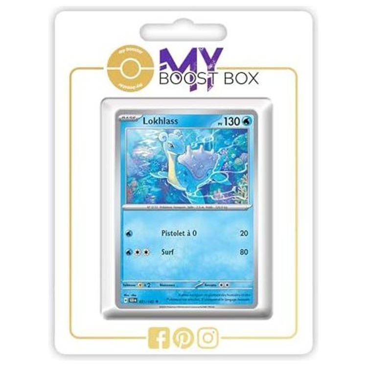 Carte Pokémon Lokhlass 031/142 en version Reverse de l’extension Couronne Stellaire Écarlate et Violet 07, vue de face en français