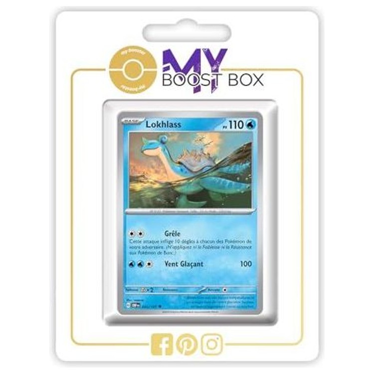 Carte Pokémon Lokhlass 045/197 en version Reverse de l’extension Flammes Obsidiennes, recto détaillé en français sous licence The Pokémon Company.
