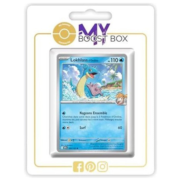 Carte Pokémon Lokhlass d’Ondine 050/182 en version Reverse de l’extension Rivalités Destinées Écarlate et Violet 10, vue de face en gros plan.