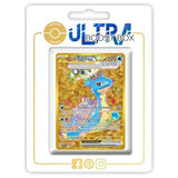 Carte Pokémon Lokhlass ex SV164 Teracristal Gold, édition française de l’extension Couronne Stellaire Écarlate et Violet 07, vue de face détaillée.