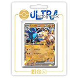 Carte Pokemon Lucario ex 082/142 Ultra Rare de l’extension Couronne Stellaire EV07, vue de face avec l’illustration complète du Pokemon de type Combat