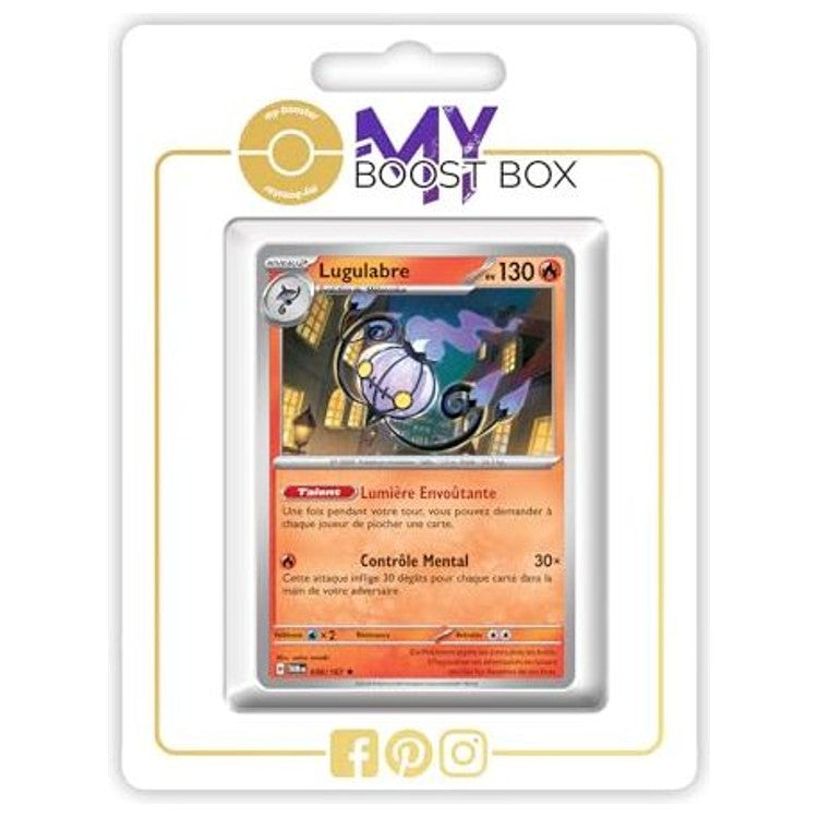 Carte Pokémon Lugulabre 038/167 en version Holo ou Reverse, recto, issue de l’extension Mascarade Crépusculaire Écarlate et Violet 06.