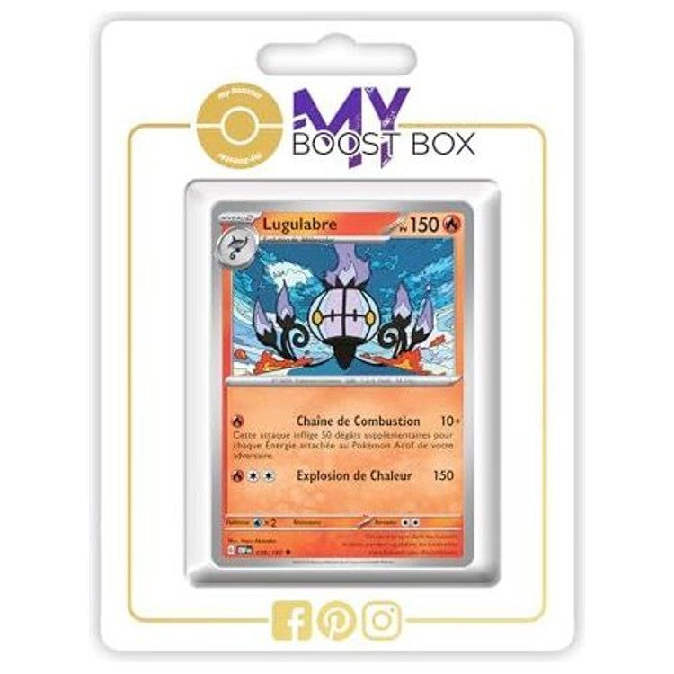 Carte Pokémon Lugulabre 038/197 en version Reverse de l’extension Flammes Obsidiennes Écarlate et Violet 03, vue de face en gros plan.