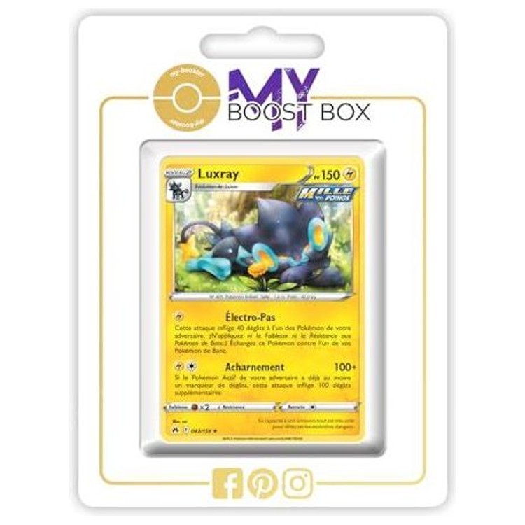 Carte Pokémon Luxray 043/159 en version Reverse de l’extension Zénith Suprême, bloc Épée et Bouclier 12.5, vue de face détaillée.