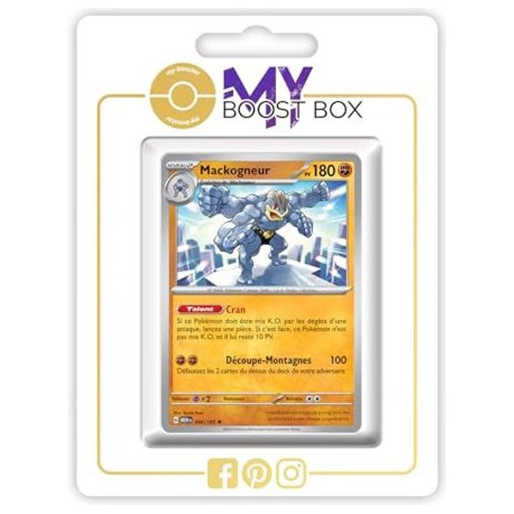Carte Pokémon Mackogneur 068/165 en version Holo ou Reverse de l’extension 151 Écarlate et Violet 3.5, vue de face en français.