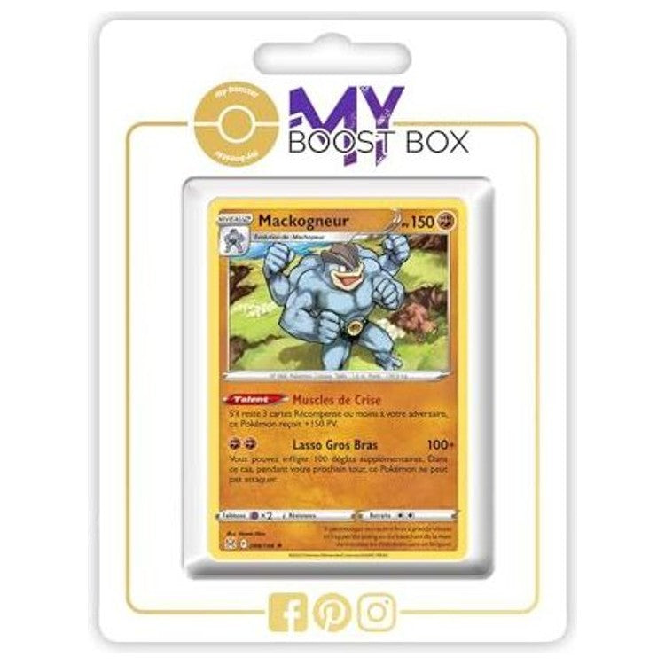 Carte Pokémon Mackogneur 088/196 Holo ou Reverse de l’extension Origine Perdue, bloc Épée et Bouclier 11, vue de face en français
