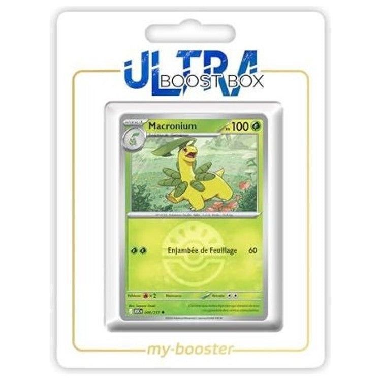 Carte Pokémon Macronium 009/217 en version Reverse de l’extension Héros Transcendants, recto détaillé avec effet brillant et texte en français.