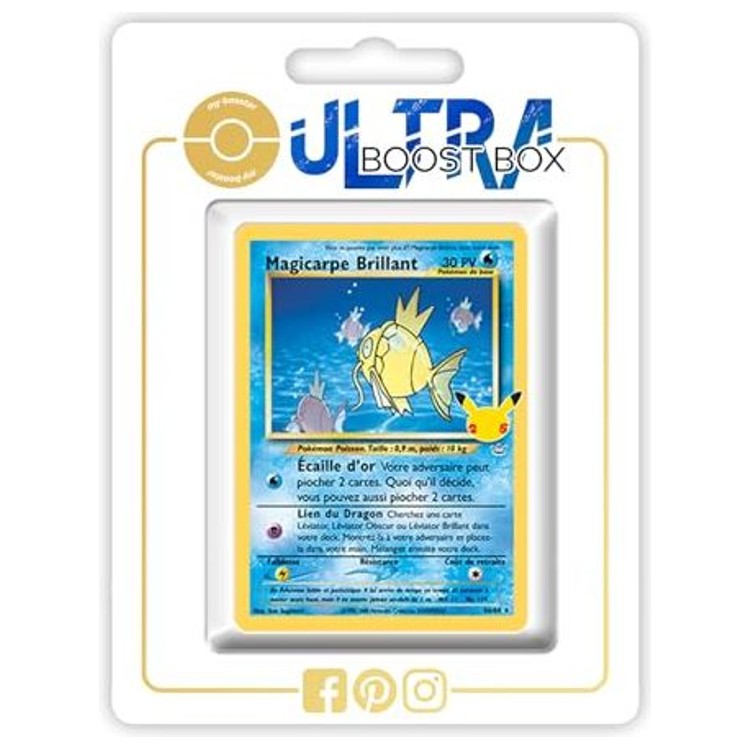 Carte Pokémon Magicarpe Brillant 66/64 Holo de l’extension Célébrations EB07-5 en français, vue de face avec l’illustration brillante.