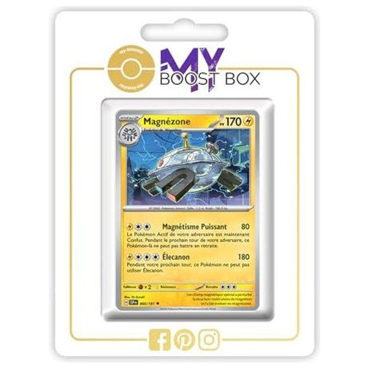 Emballage Myboost blanc présentant la carte Magnézone 060/191 dans une fenêtre transparente.