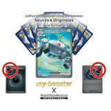 Coffret de 10 cartes Pokémon avec Magnézone ex au centre et neuf cartes disposées en éventail derrière elle.