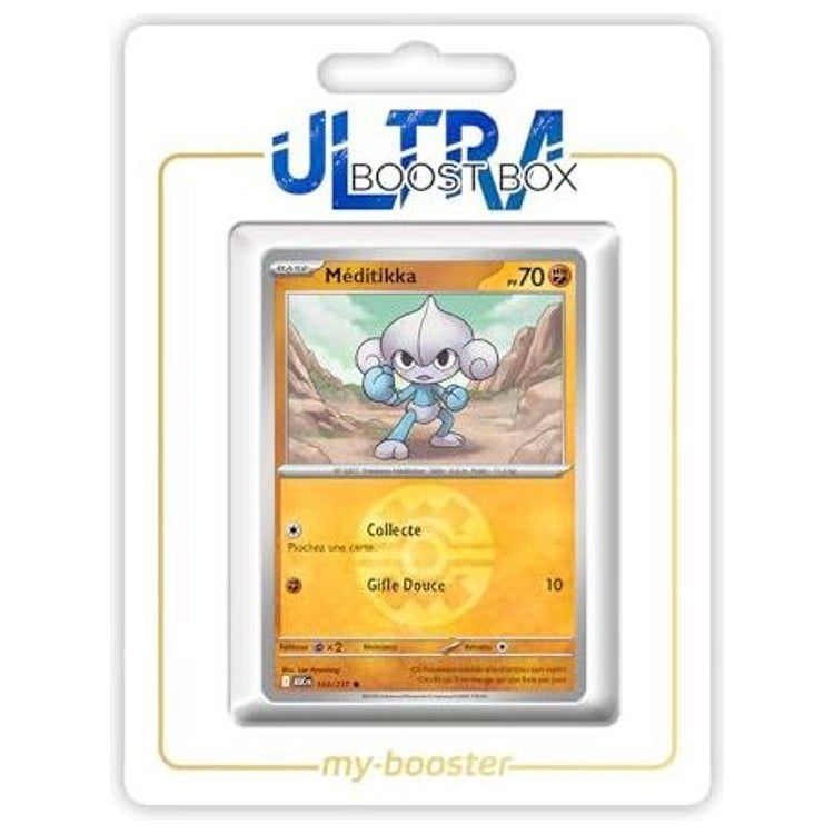 Carte Pokémon Méditikka 103/217 en version Reverse de l’extension Héros Transcendants, vue de face avec le Pokémon Combat Psy en gros plan.