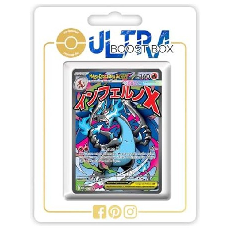Carte Pokemon Mega-Dracaufeu X ex MEP023 Alternative Pokemon Gallery, recto francais de l extension Flammes Fantasmagoriques