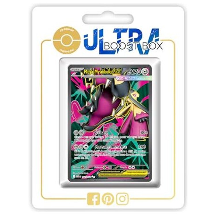 Carte Pokémon Méga-Mysdibule ex 162/132 Full Art secrète du bloc Méga-Évolution 01, vue de face en édition française officielle.