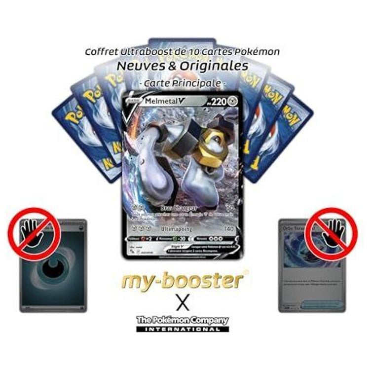 Carte Pokémon Melmetal V 047/078 de l'extension Pokémon GO, image 2 sur 3 de la fiche Ultraboost