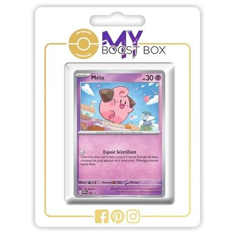 Carte Pokémon Mélo SV095 Holo recto, édition française de l’extension Forces Temporelles Écarlate et Violet EV05
