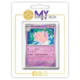 Carte Pokémon Mélodelfe 036/165 en version Reverse de l’extension 151 Écarlate et Violet 3.5, vue de face avec les détails du Pokémon Fée.