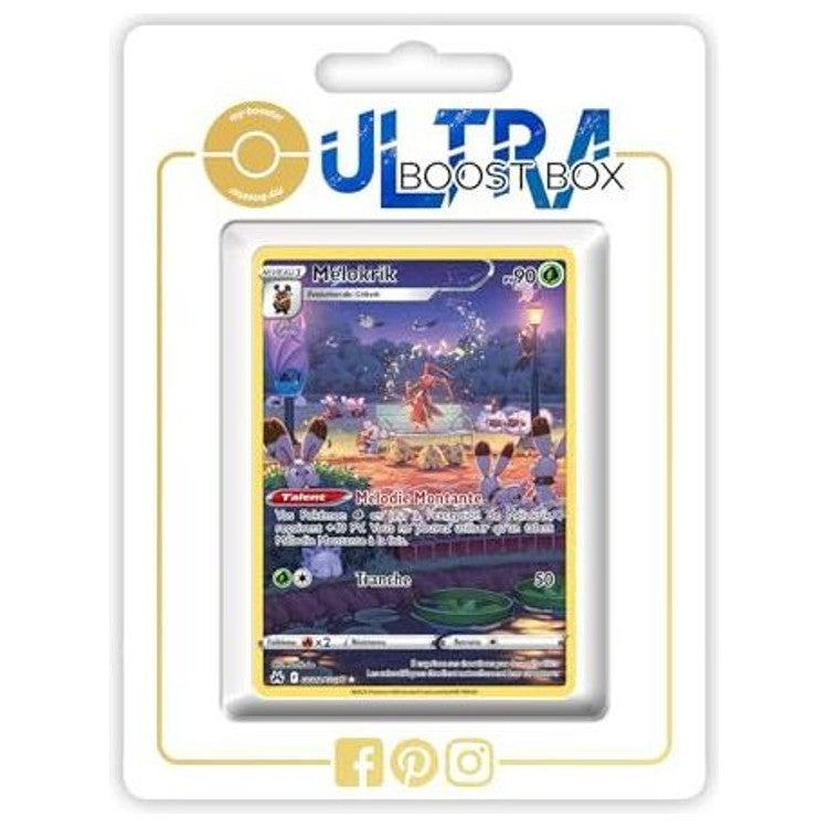 Carte Pokémon Mélokrik GG02/GG70 Alternative Pokémon Gallery Secrète recto, édition française de l’extension Zénith Suprême Épée et Bouclier 12.5