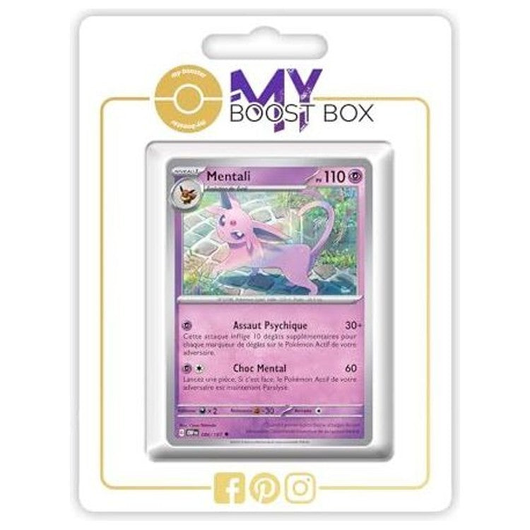 Carte Pokémon Mentali 086/197 en version Reverse de l’extension Flammes Obsidiennes Écarlate et Violet 03, vue de face avec l’illustration complète.