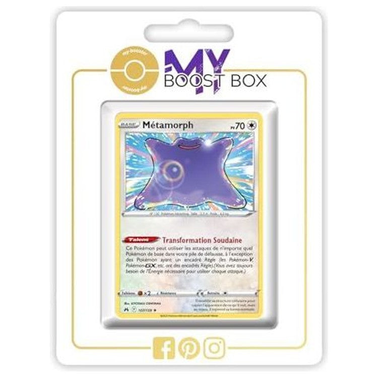 Carte Pokémon Métamorph 107/159 en version Holo ou Reverse de l’extension Zénith Suprême Épée et Bouclier 12.5, vue de face