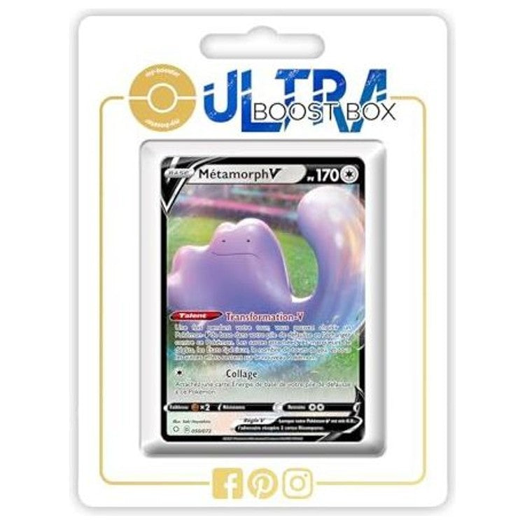 Carte Pokémon Métamorph V 050/072 de l’extension Destinées Radieuses Épée et Bouclier 4.5, vue de face avec l’illustration complète.