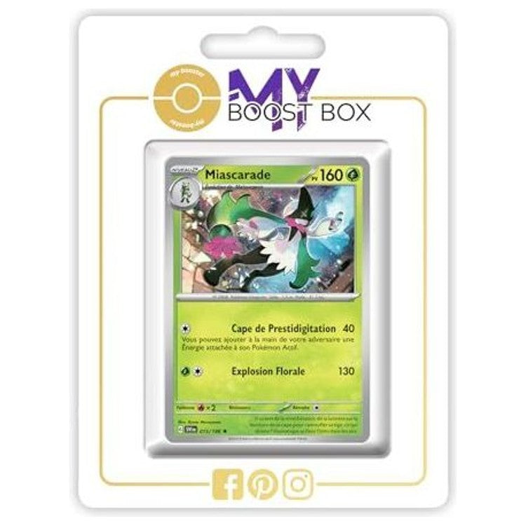 Carte Pokémon Miascarade 015/198 en version Holo ou Reverse, recto, issue de l’extension Écarlate et Violet EV01 en français