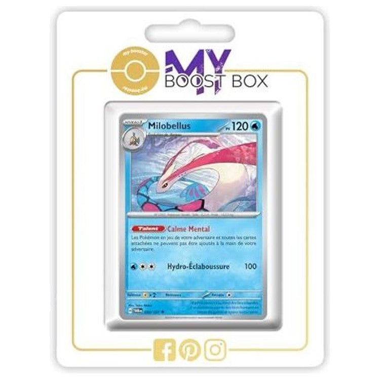 Carte Pokémon Milobellus 050/167 en version Reverse de l’extension Mascarade Crépusculaire Écarlate et Violet 06, vue de face détaillée.