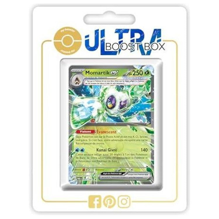 Carte Pokémon Momartik ex 003/182 Téracristal, recto, issue de l’extension Faille Paradoxe du bloc Écarlate et Violet EV04