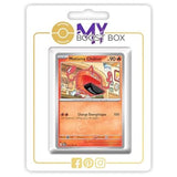 Carte Pokémon Motisma Chaleur 013/091 Holo ou Reverse de l’extension Destinées de Paldea Écarlate et Violet 4.5, vue de face en gros plan.