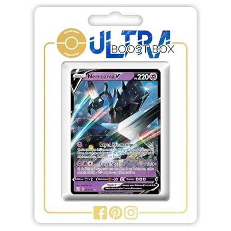 Carte Pokémon Necrozma V 063/163 en français, recto, issue de l’extension Styles de Combat du bloc Épée et Bouclier EB05