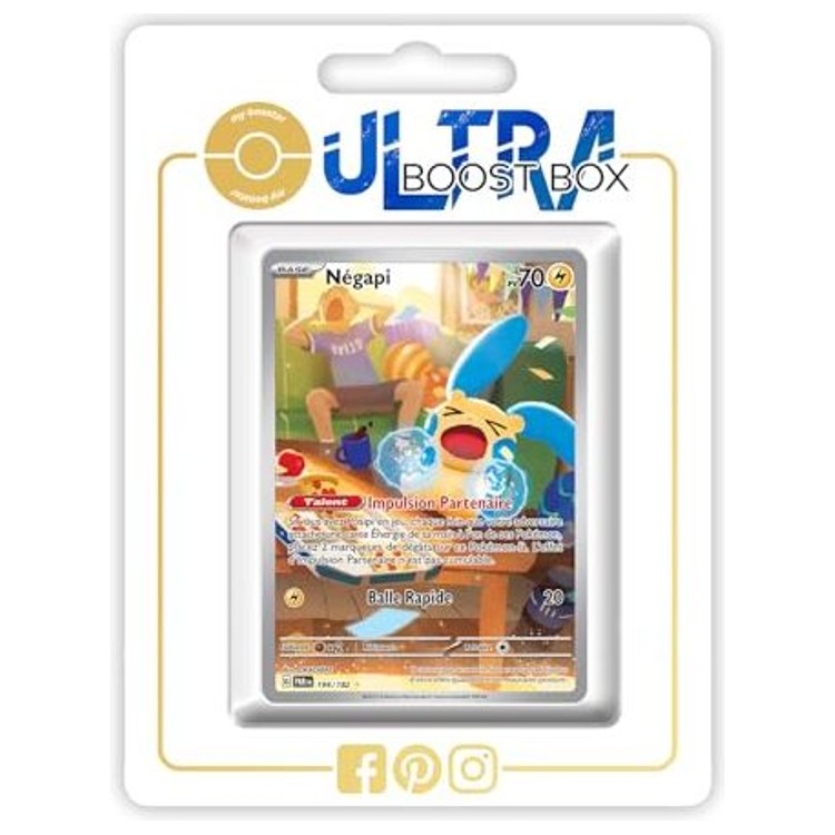 Carte Pokémon Négapi 194/182 Alternative Pokémon Gallery Secrète Faille Paradoxe EV04, vue de face avec l’illustration complète en français