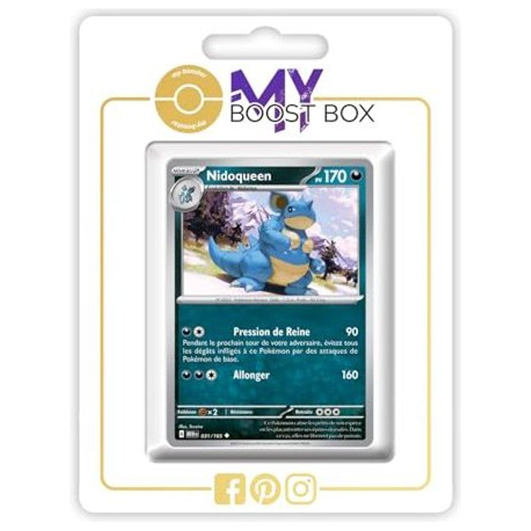 Carte Pokémon Nidoqueen 031/165 en version Reverse de l’extension 151 Écarlate et Violet 3.5, vue de face avec les détails du Pokémon.