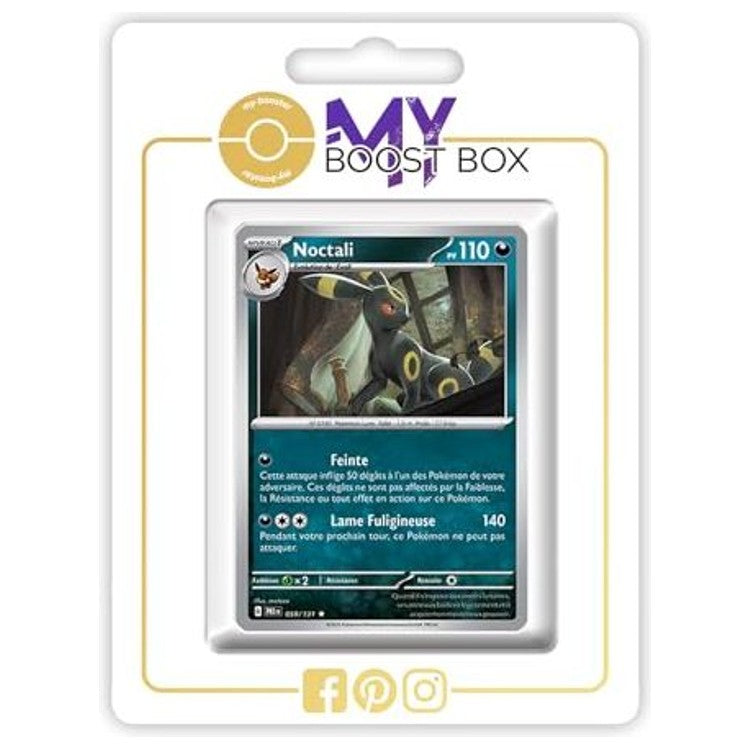 Carte Pokémon Noctali 059/131 en version Holo ou Reverse, recto, issue de l’extension Évolutions Prismatiques Écarlate et Violet 8.5