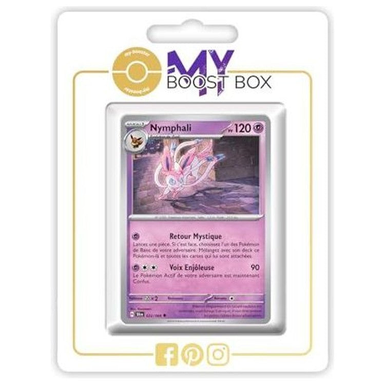 Carte Pokémon Nymphali 022/064 en version Reverse de l’extension Fable Nébuleuse, vue de face avec l’illustration complète.